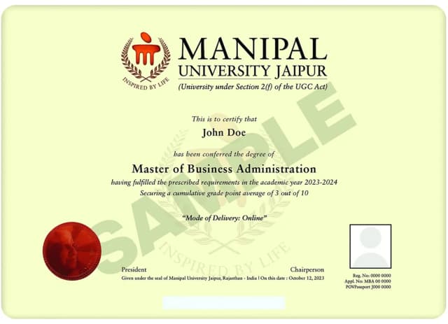 sample certificate